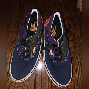 Vans Blue and Purple Canvas Sneakers gently used